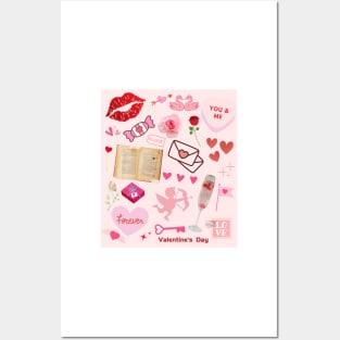 Valentine's Day 2023 Print - Pale Pink Posters and Art